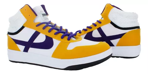 Panam Tenis Bota Vestir Casual Skate Amarillo Lakers 85248