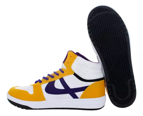 Panam Tenis Bota Vestir Casual Skate Amarillo Lakers 85248