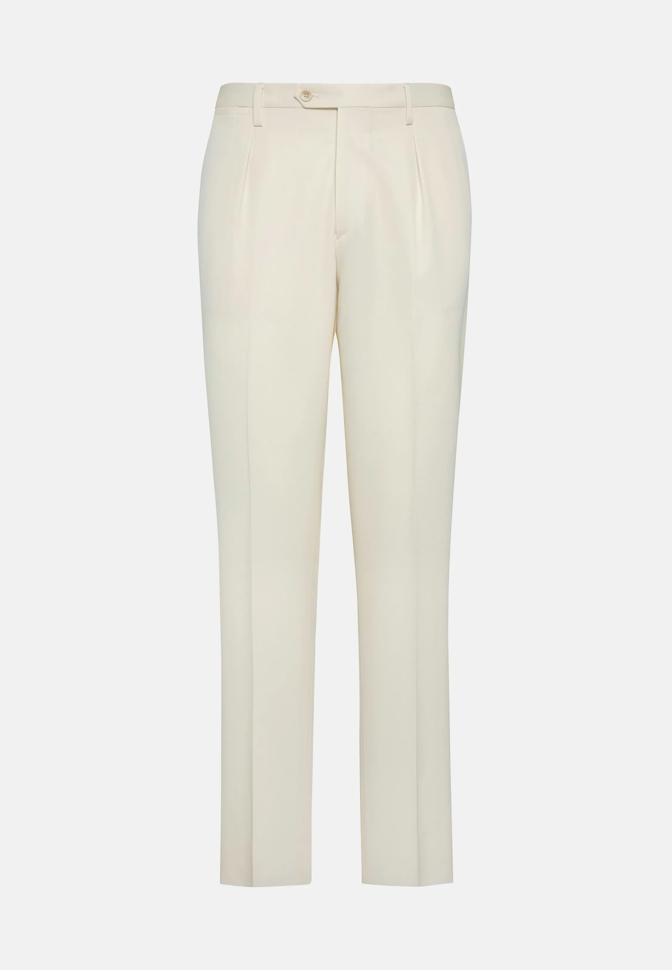 Pantalón De Gabardina De Lana