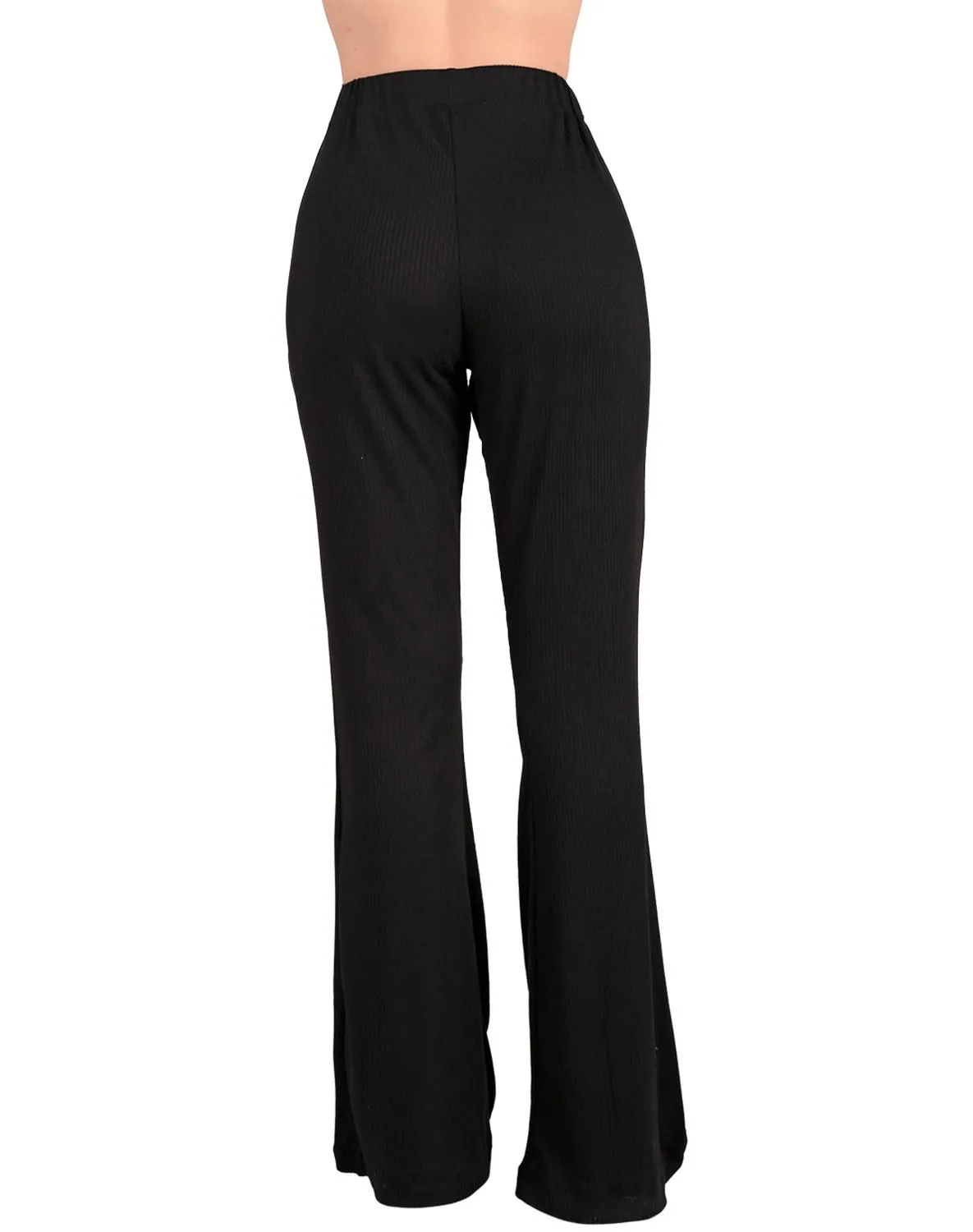 Pants Mujer Deportivo Acampanado Negro Stfashion 52404209