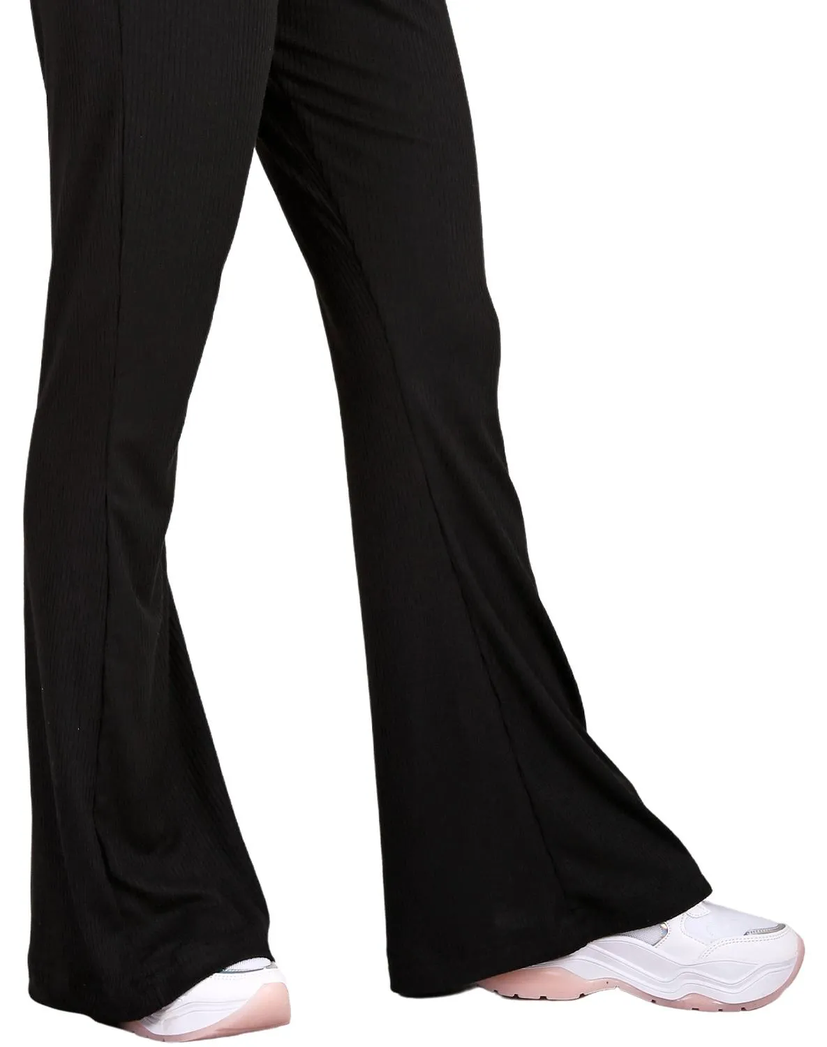 Pants Mujer Deportivo Acampanado Negro Stfashion 52404209