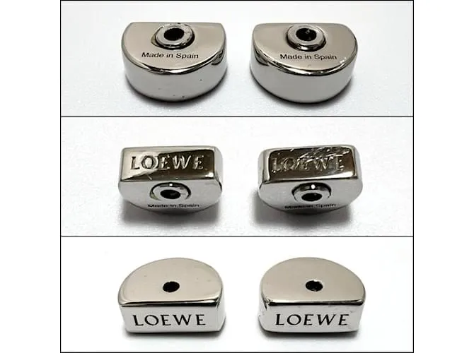 Pendientes de textura martillo Spoon de LOEWE para mujeres Plata 