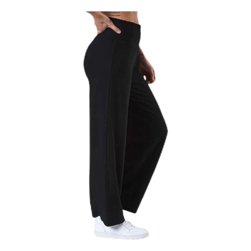 Pieces Curli Hw Cropped Pants Black