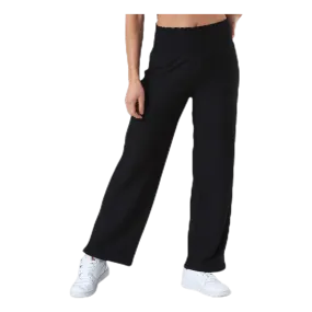 Pieces Curli Hw Cropped Pants Black