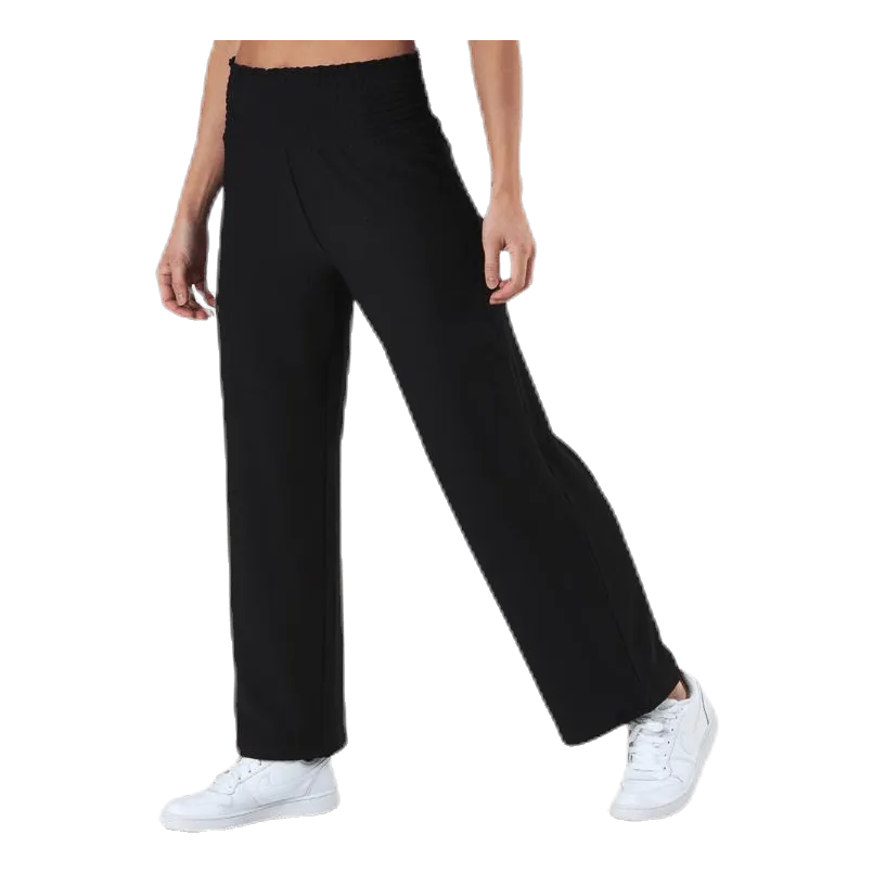 Pieces Curli Hw Cropped Pants Black