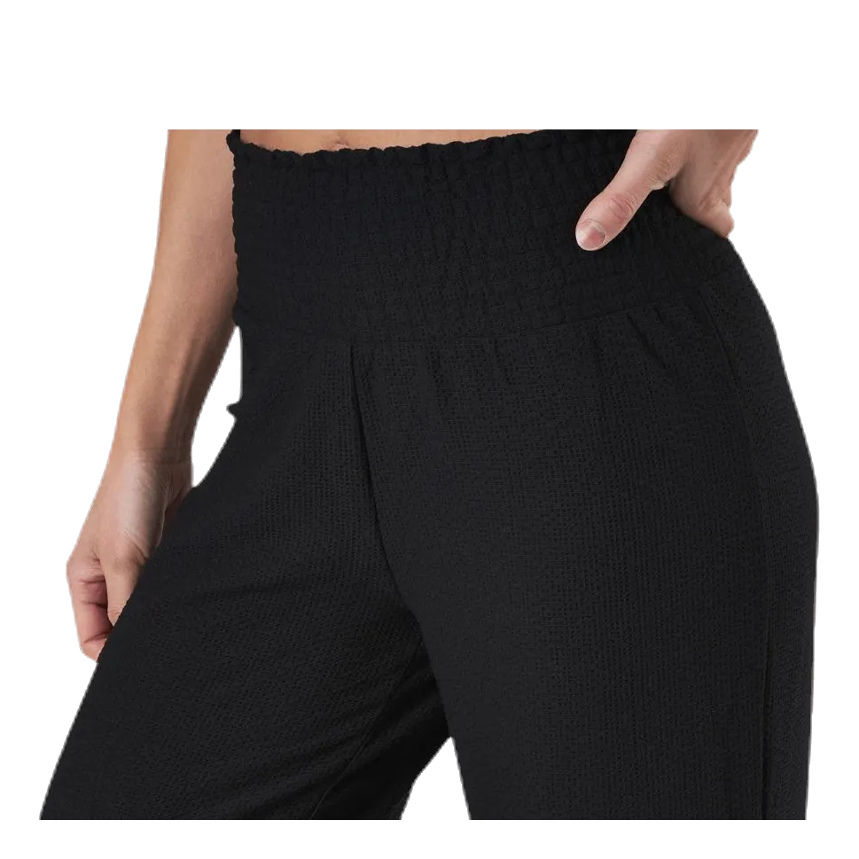 Pieces Curli Hw Cropped Pants Black