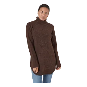 Pieces Ellen Ls Long Knit Chicory Coffee