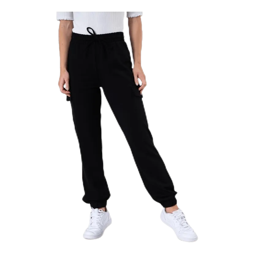 Pieces Marisa Mw Cargo Pants Black