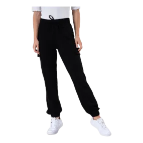 Pieces Marisa Mw Cargo Pants Black