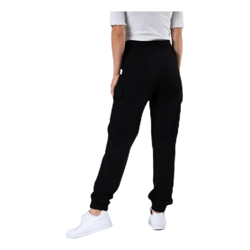 Pieces Marisa Mw Cargo Pants Black