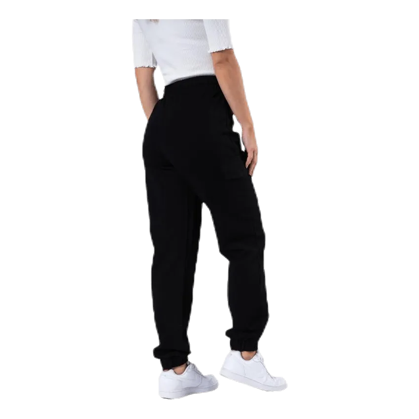 Pieces Marisa Mw Cargo Pants Black