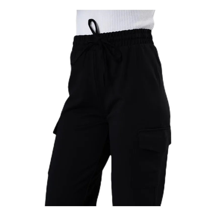 Pieces Marisa Mw Cargo Pants Black