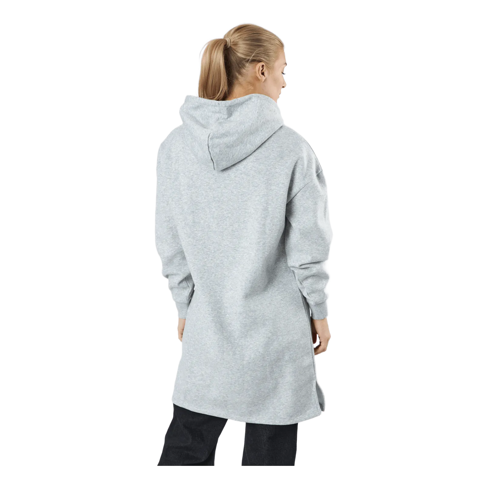 Pieces Pcchilli Ls Sweat Dress Bc Light Grey Melange