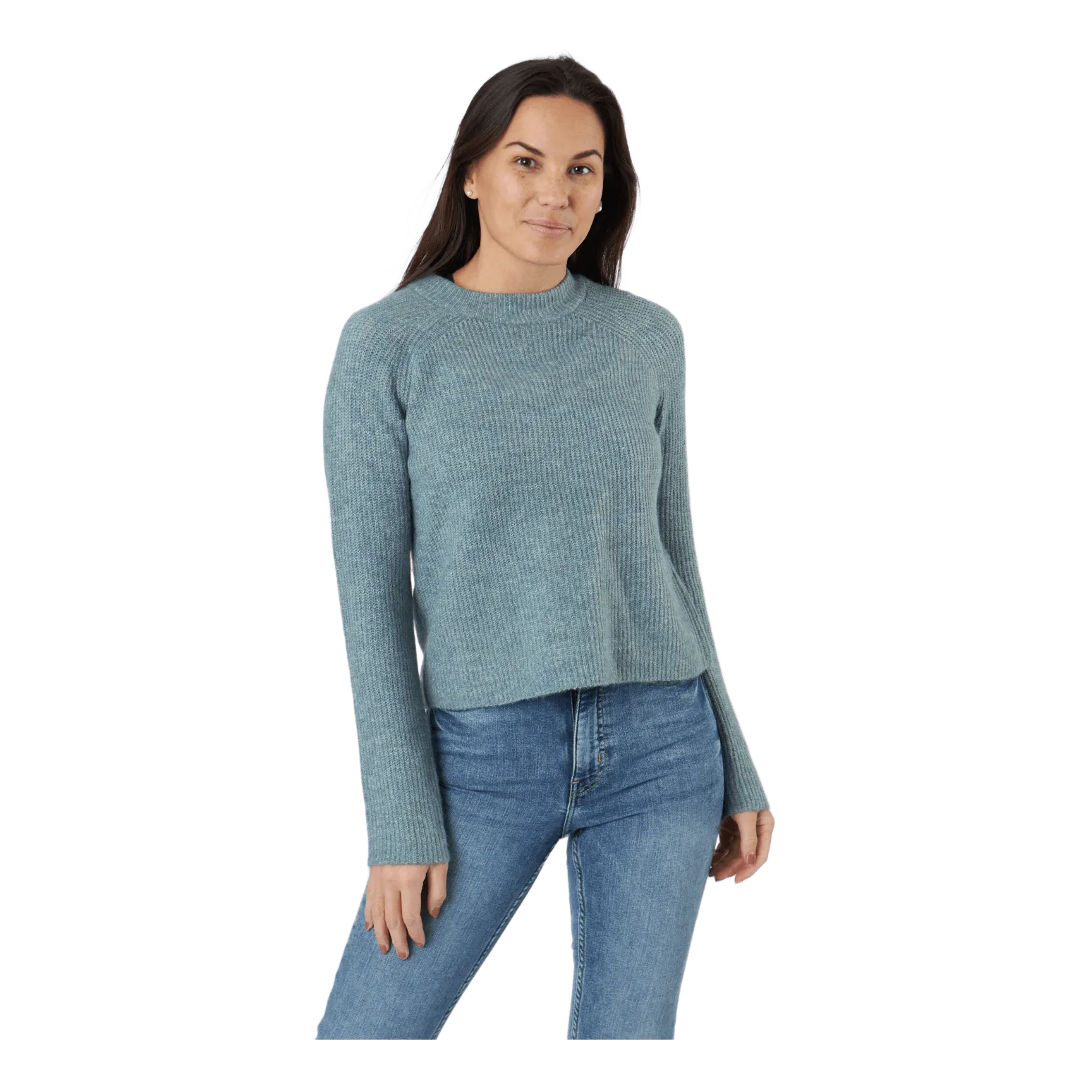 Pieces Pcellen Ls O-neck Knit  Bc Trooper