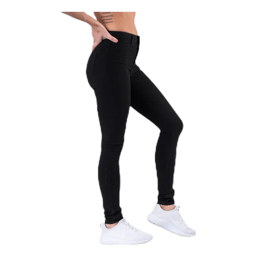 Pieces Skin Wear Mw Jeggings Black