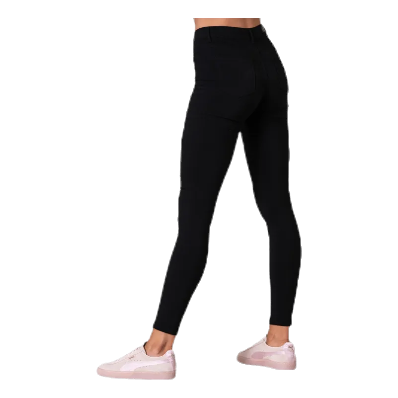 Pieces Skin Wear Mw Jeggings Black