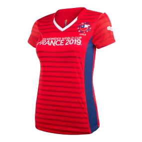 Polera Chile Mujer Fifa Mundial Femenino Francia 2019 Roja