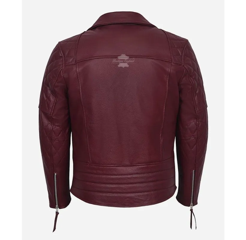 RECKLESS Biker leather jacket for Men COW LEATHER BIKER JACKET