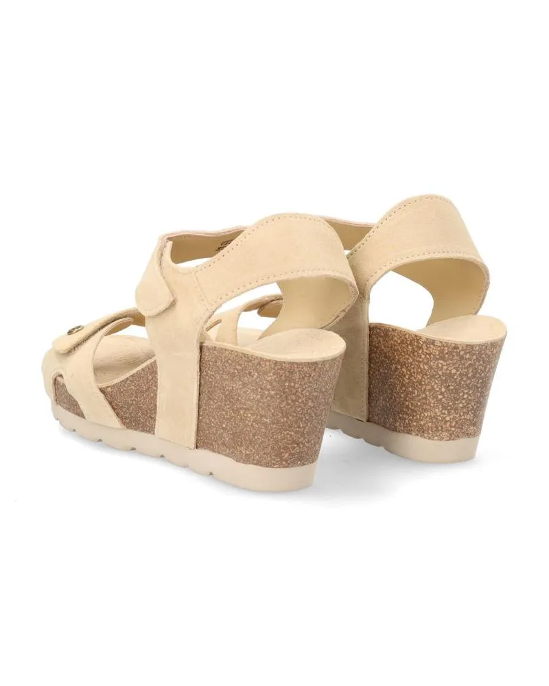 Sandalias de Mujer PANAMA JACK VILA B2 VELOUR BEIG- BEIGE