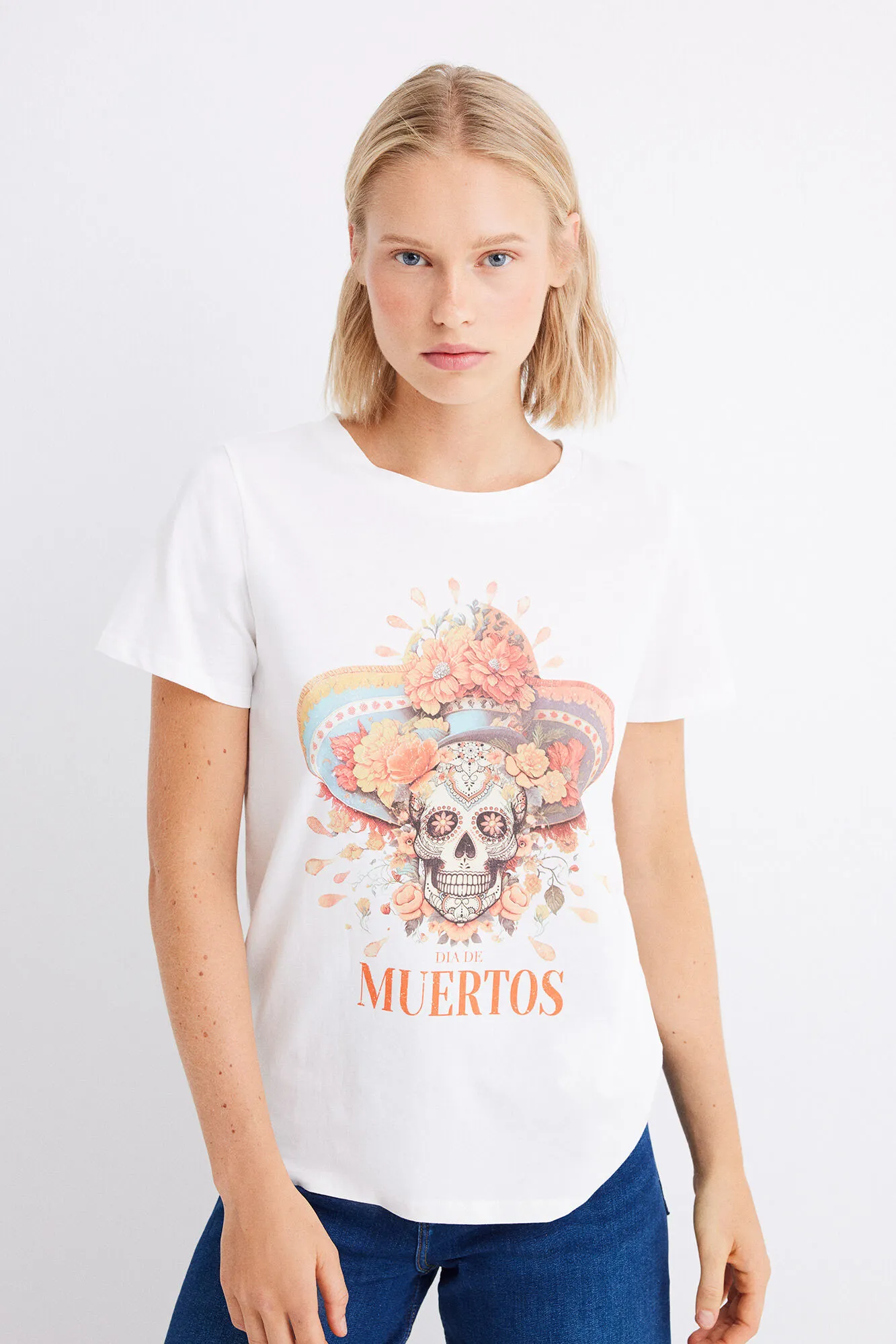 Springfield Camiseta gráfica "dia de muertos"