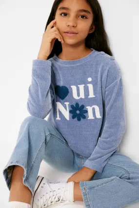 Springfield Kids Jersey chenilla "oui non" niña