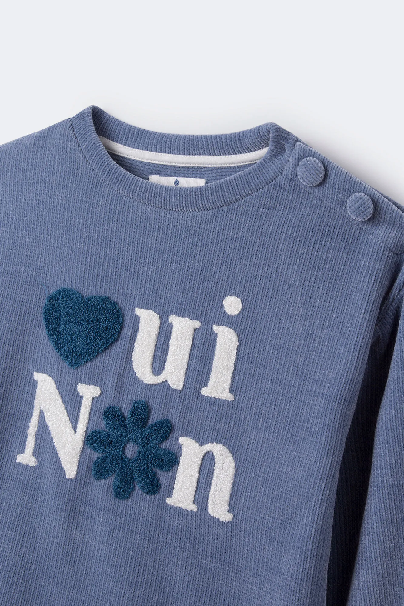 Springfield Kids Jersey chenilla "oui non" niña