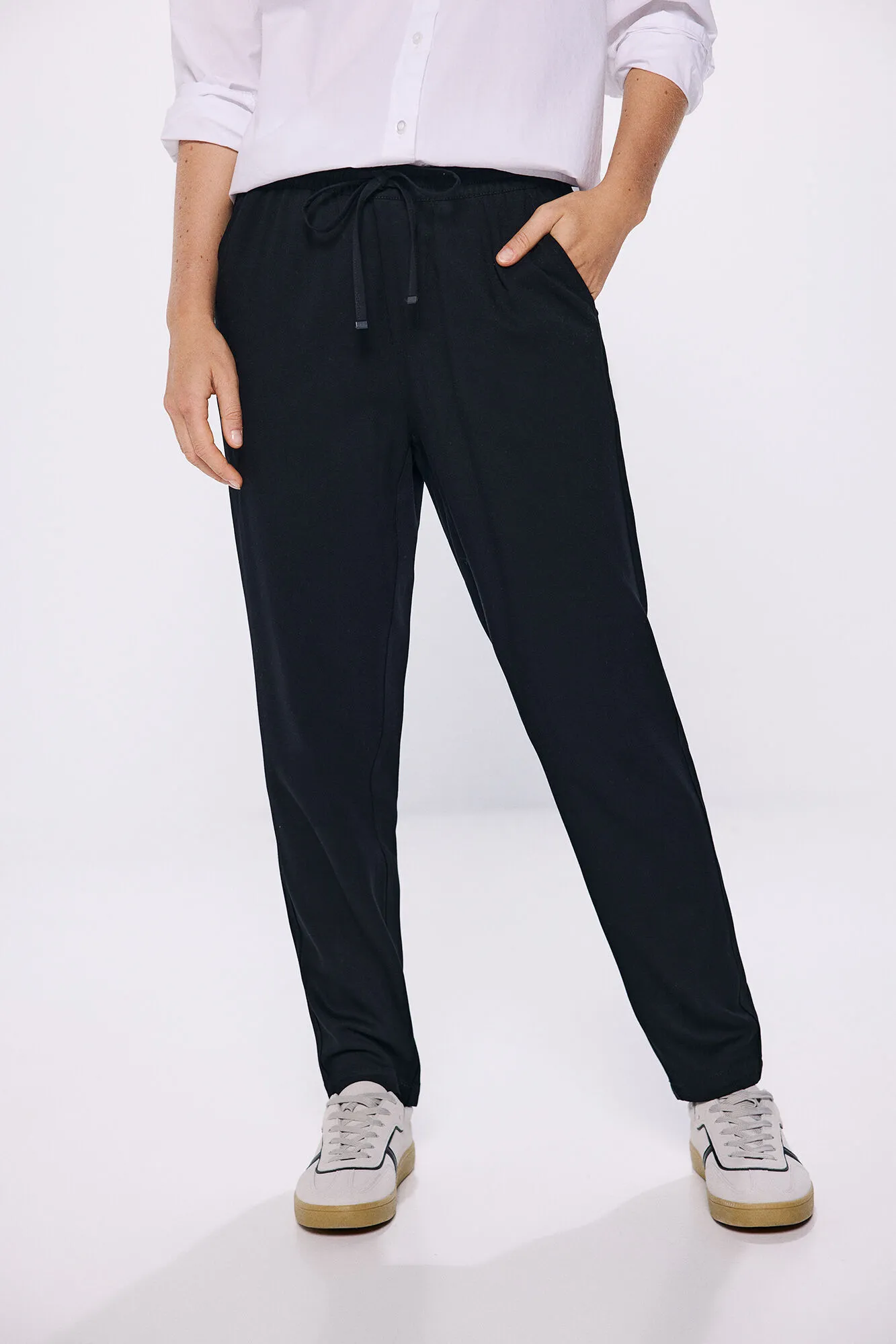 Springfield Pantalón jogger fluido