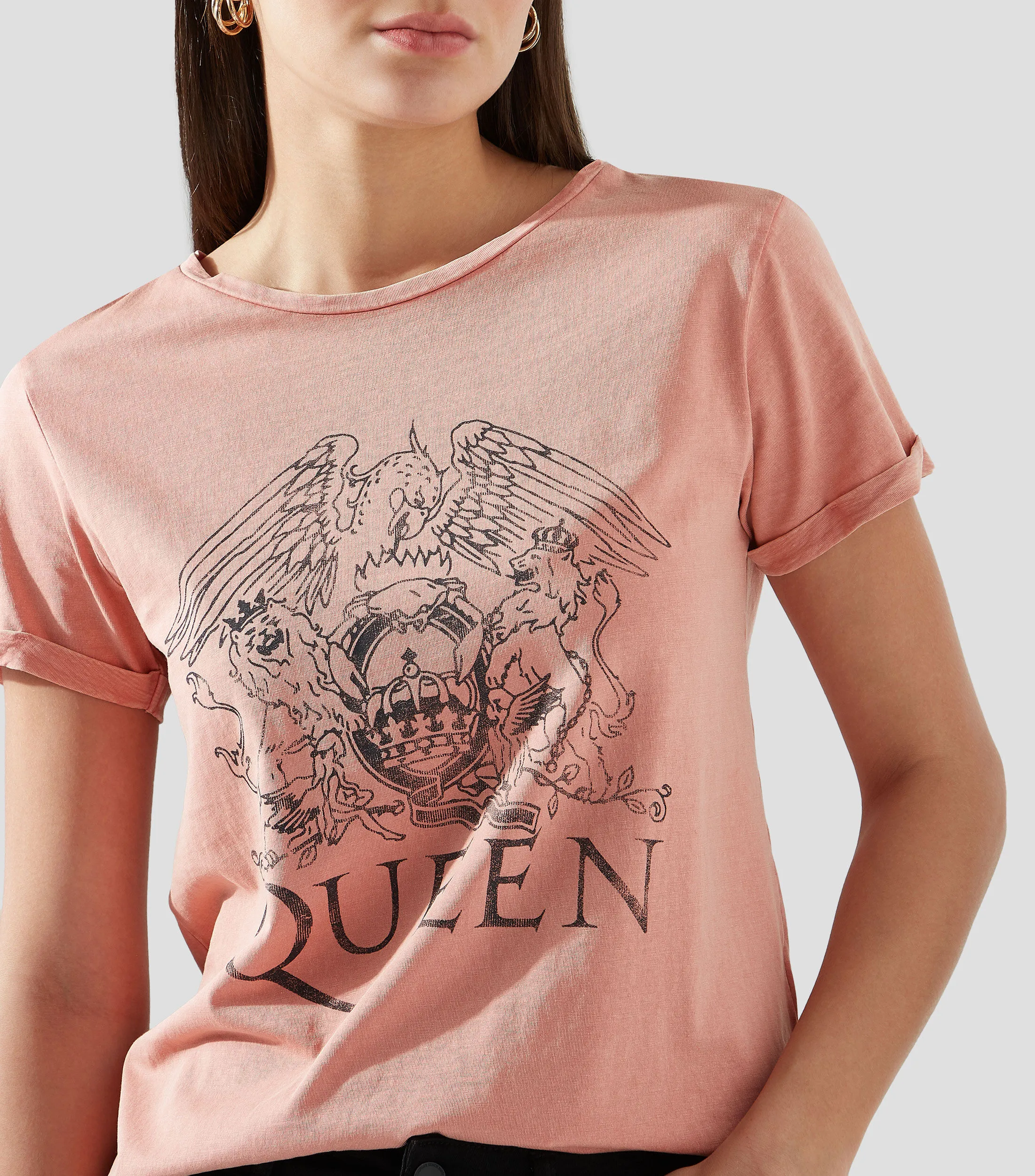 Springfield Playera cuello redondo manga corta Queen Mujer