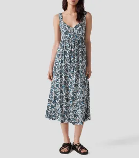 Springfield Vestido midi floral Mujer