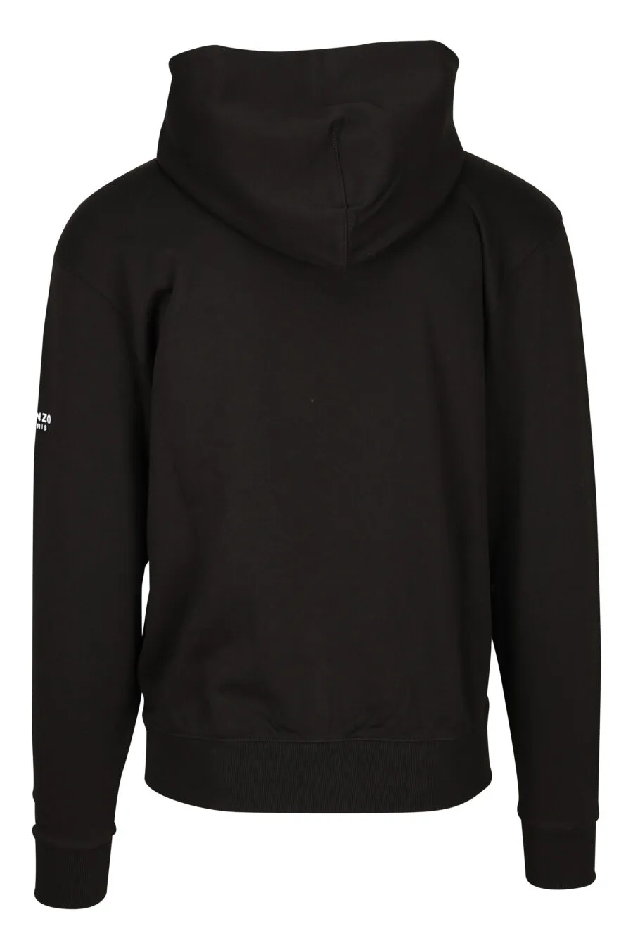 Sudadera negra con cremallera logo 