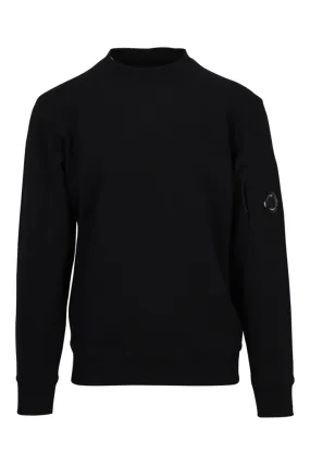 Sudadera negra con minilogo lente