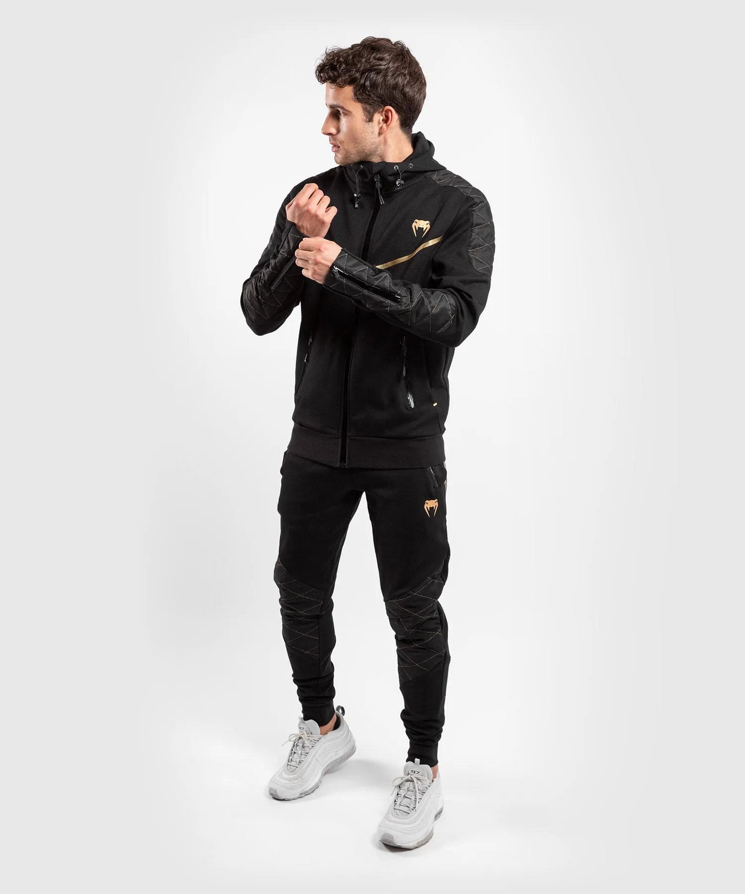 Sudadera Venum Laser Evo - Negro/Oro