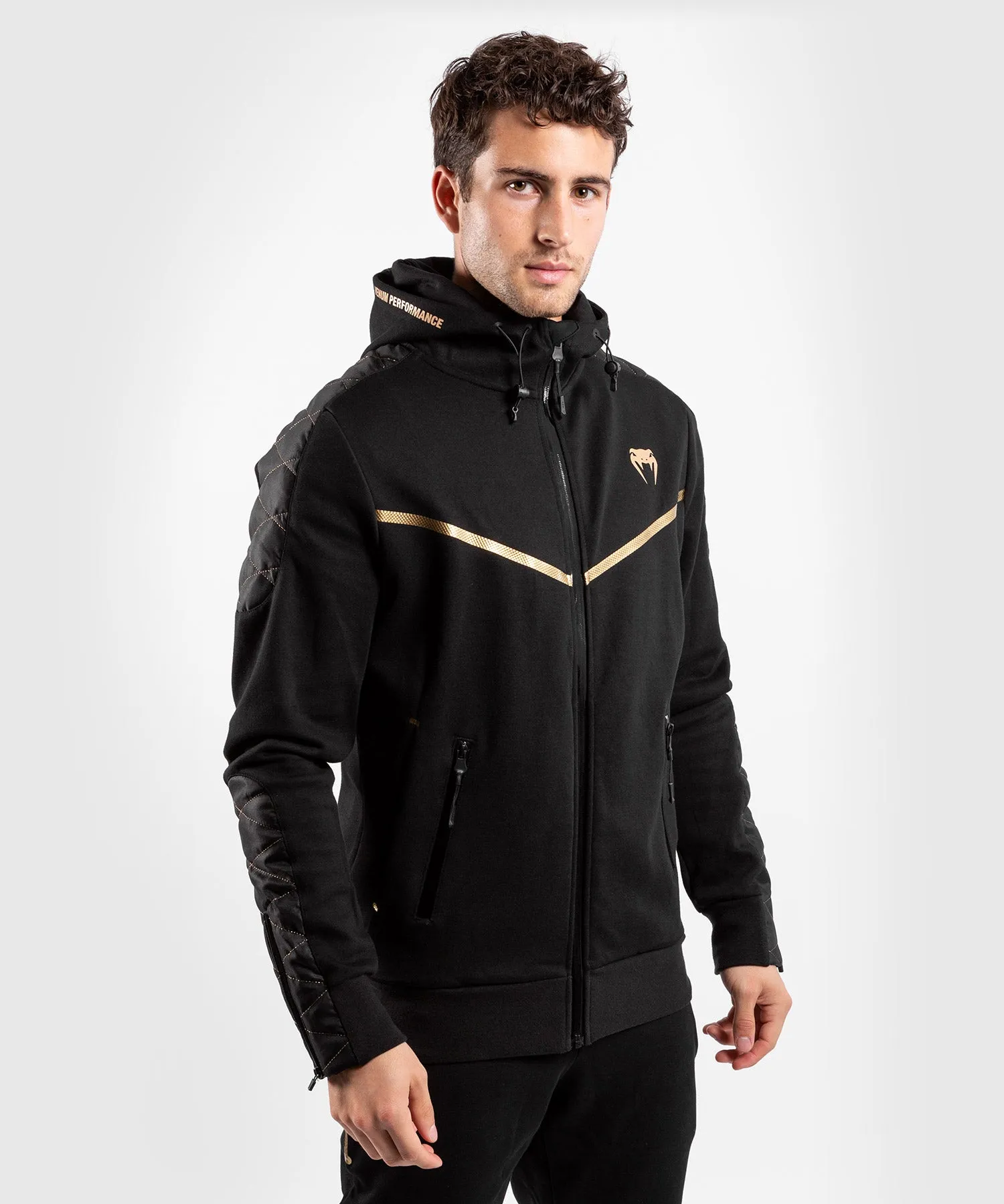 Sudadera Venum Laser Evo - Negro/Oro