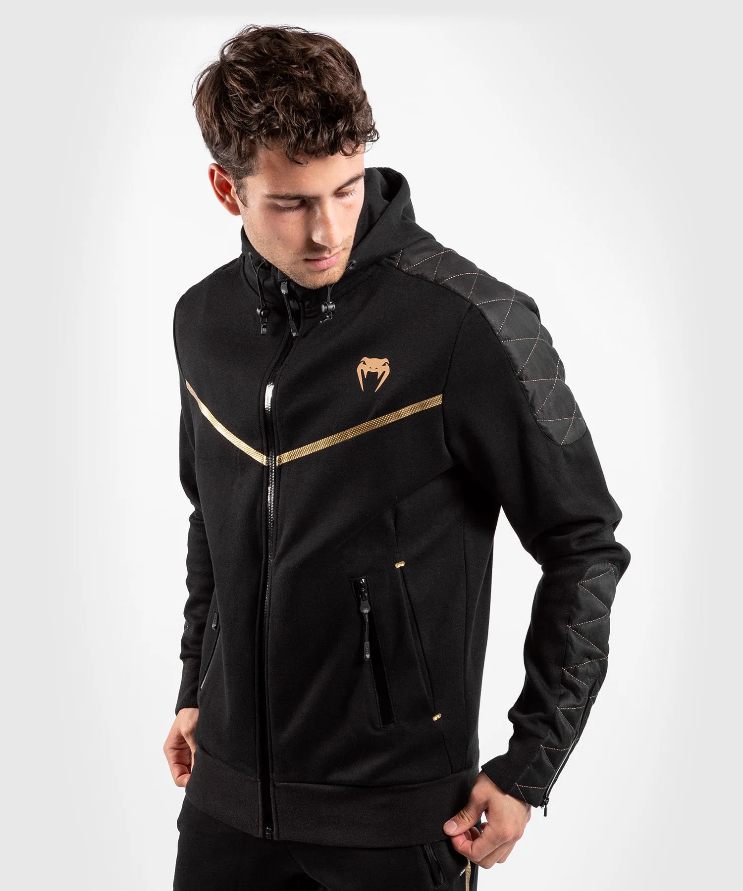 Sudadera Venum Laser Evo - Negro/Oro