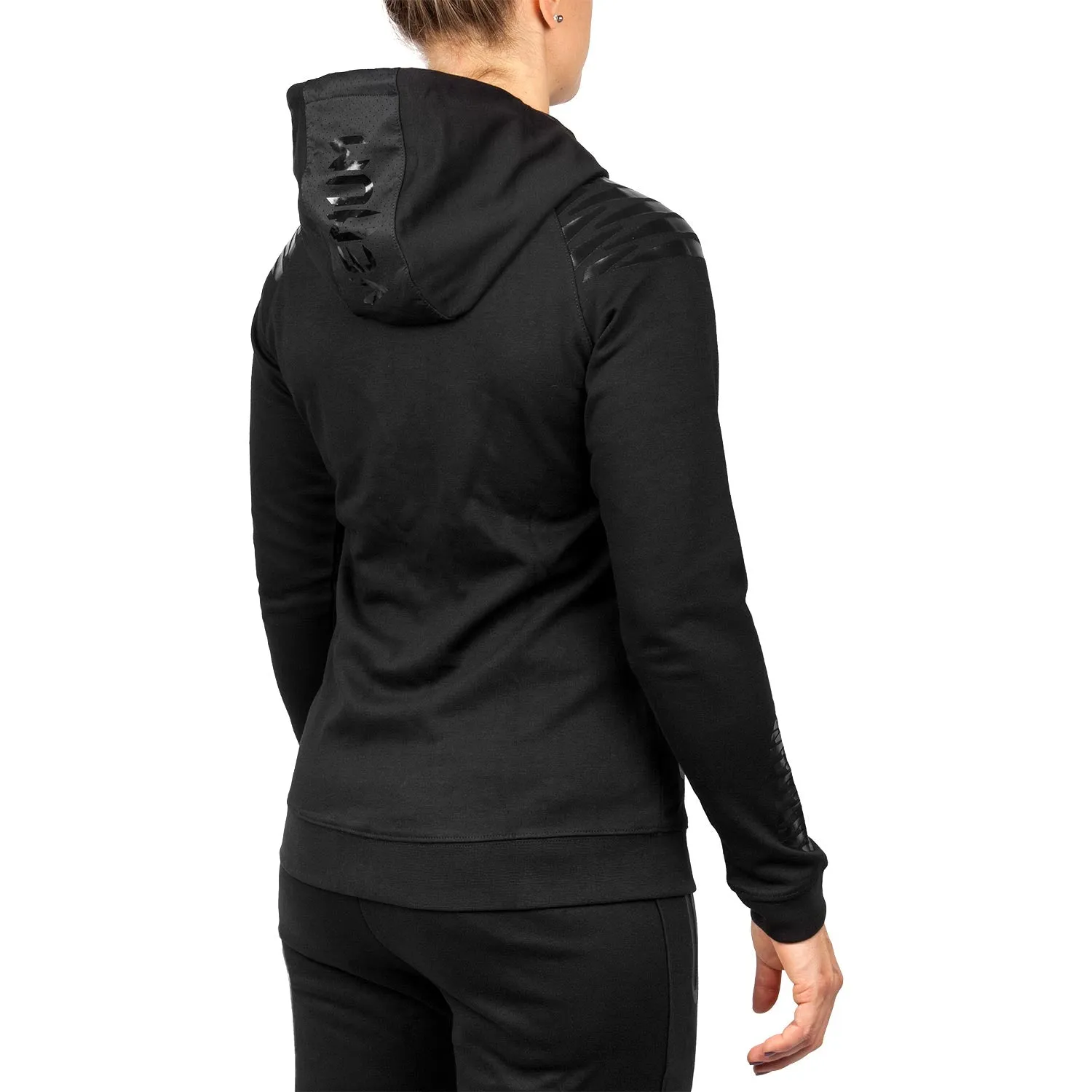 Sudadera Venum Laser- Para Mujer - Negro/Negro - Exclusividad