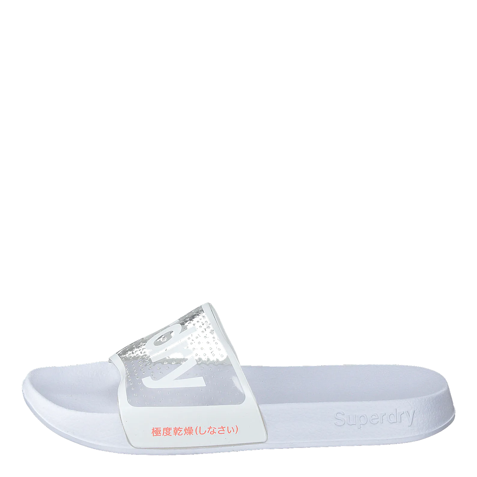 Superdry Superdry Perf Jelly Pool Slide Optic White