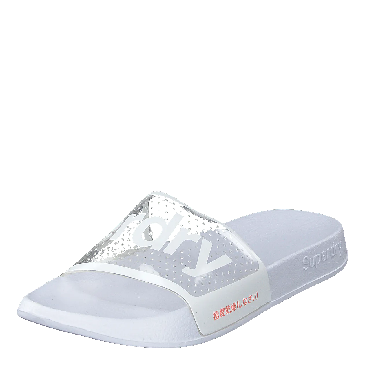 Superdry Superdry Perf Jelly Pool Slide Optic White