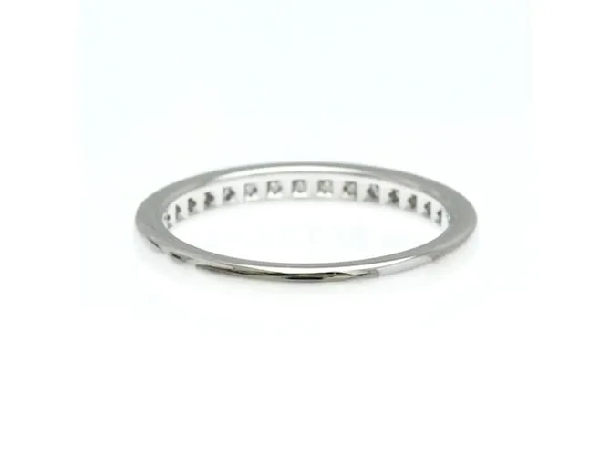 Tiffany & Co Anillo de media eternidad con engaste channel Tiffany Plata 