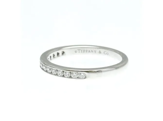 Tiffany & Co Anillo de media eternidad con engaste channel Tiffany Plata 