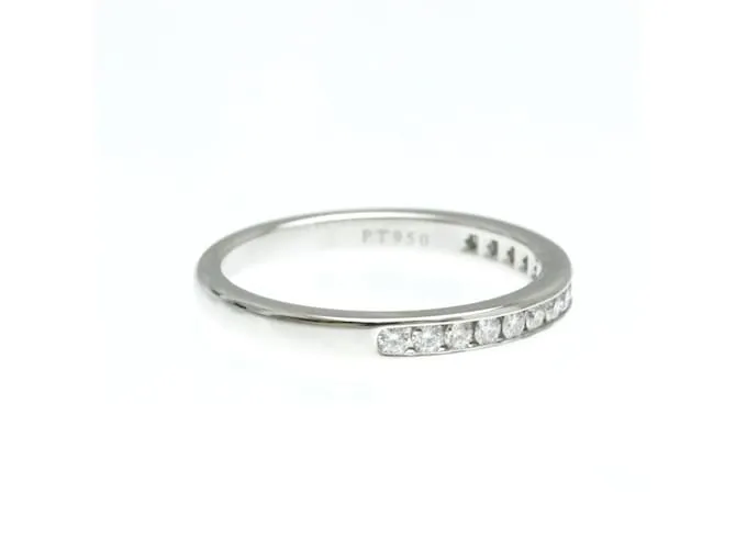 Tiffany & Co Anillo de media eternidad con engaste channel Tiffany Plata 