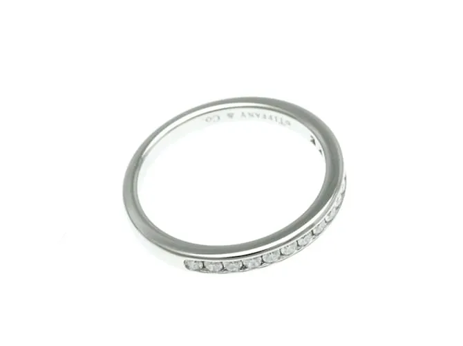 Tiffany & Co Anillo de media eternidad con engaste channel Tiffany Plata 