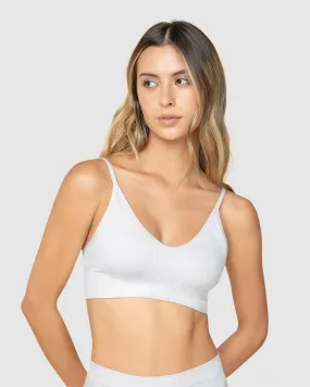 Top en tecnología seamless con textura acanalada Natural Comfort