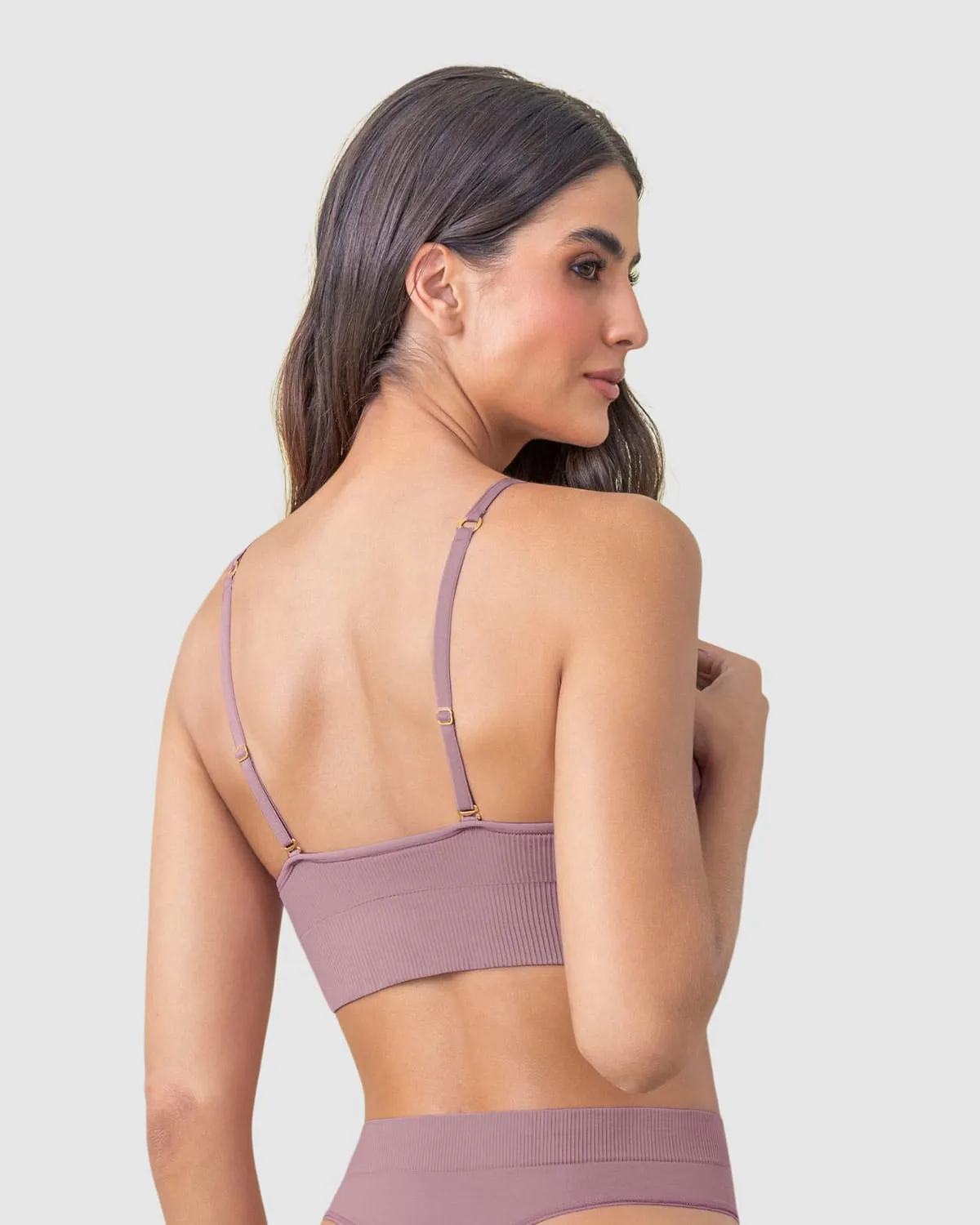 Top en tecnología seamless con textura acanalada Natural Comfort