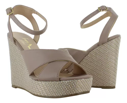 Trendy Shoes Sandalia Plataforma Elegante Yute Mujer 89415