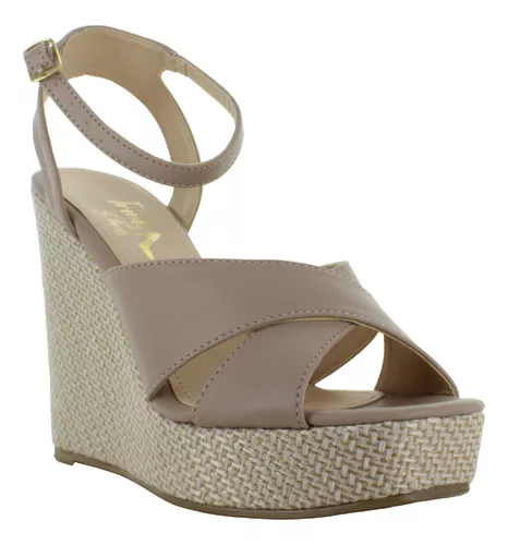 Trendy Shoes Sandalia Plataforma Elegante Yute Mujer 89415