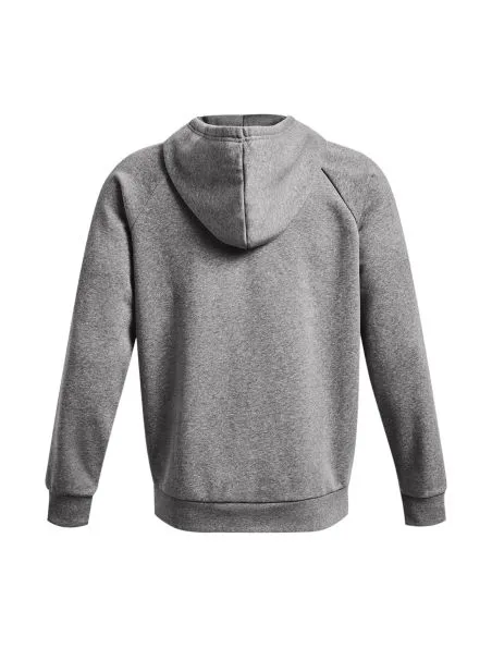 UNDER ARMOUR Sudadera Rival Fleece Full-Zip Hombre Castlerock Light Heather/White