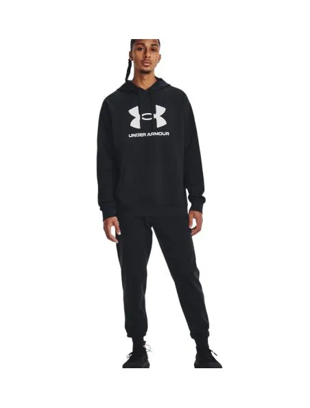 UNDER ARMOUR Sudadera Rival Fleece Logo Hombre Black/White