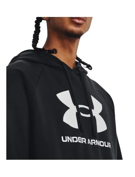 UNDER ARMOUR Sudadera Rival Fleece Logo Hombre Black/White