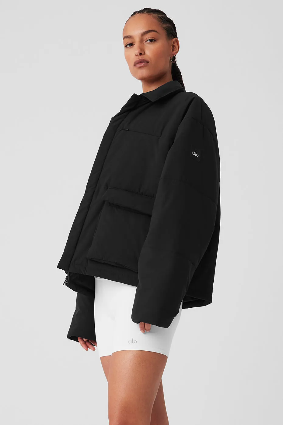 Voyage Utility Cargo Jacket - Black