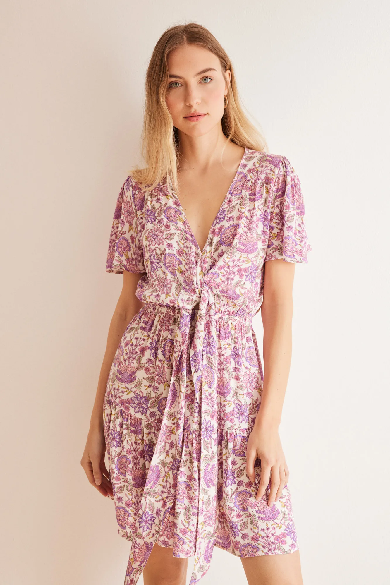 Women'secret Vestido corto estampado floral